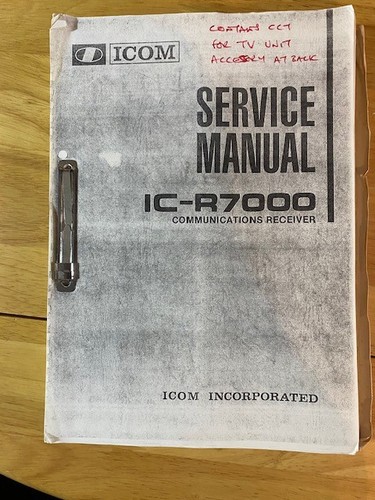 Icom r7000 service manual - ic-r7000,