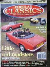POPULAR CLASSICS 95/05 VW TYPE 3 MG TC ROVER P6 LOTUS ELAN MINI ALFA SPIDER