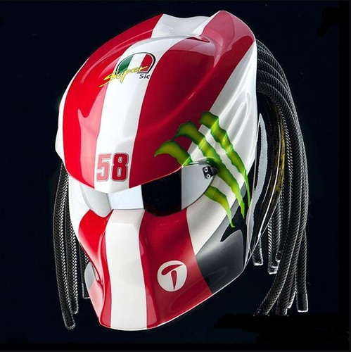Cafe racer motorcycle helmet - motorcycle,