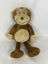 Next Plush Monkey Soft Plush Toy Brown Cream Small Comforter