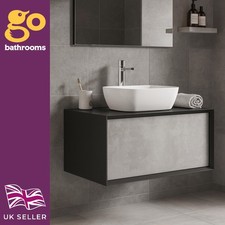 800mm Grey Vanity Unit Wall