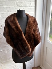 Vintage Brown Mink Fur Stole