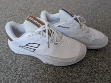 Babolat Tennis Shoes Mens 10.5 White SFX Evo All Court Wimbledon Trainers