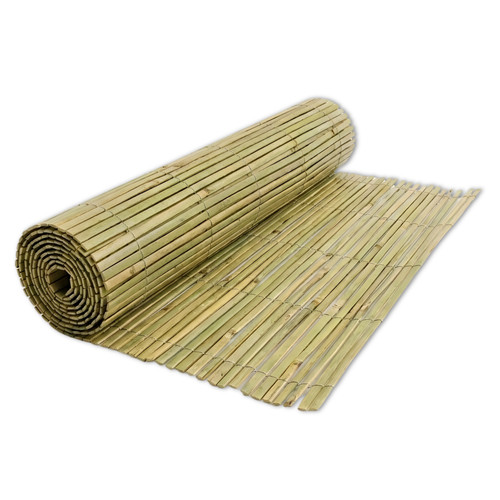 Bamboo slat fence screening - fence,