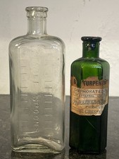 Antique glass chemist - antique,
