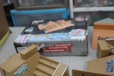 mini skatepark tech deck ramp stair bmx skate scooter scooter