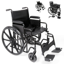U-GO Atlas Heavy Duty Bariatric Self Propelled Wheelchair - Extra Wide Seat Plus