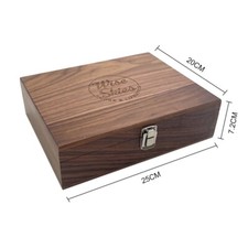Wise Skies Wooden Large Small Rolling Stash Box Rolling Storage Box