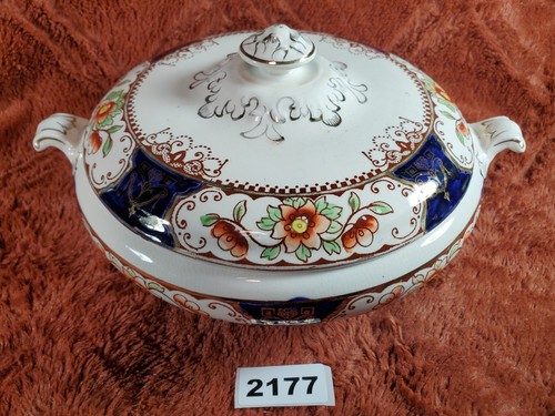 Burslem pottery tureen venice - pottery,