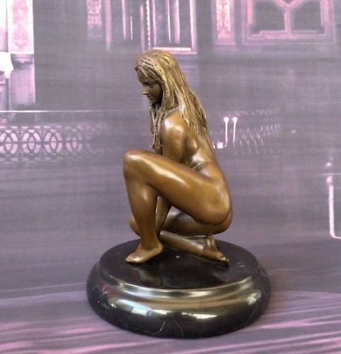 Bronze statue woman sculpture - bronze,