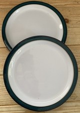 2 DENBY GREENWICH 8.5 INCH SALAD/SIDE PLATES