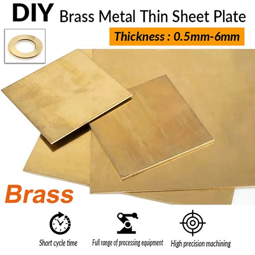 Brass plate square sheet - brass,