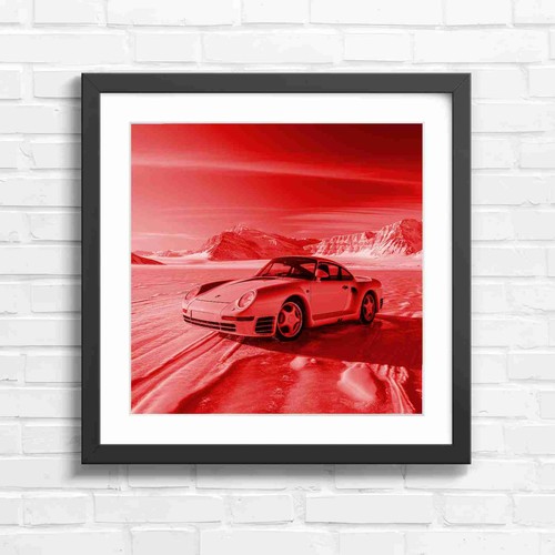 Yellow sports car snowy - sports,