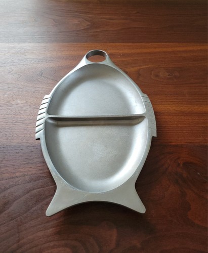 Vintage fish shaped platter - vintage,