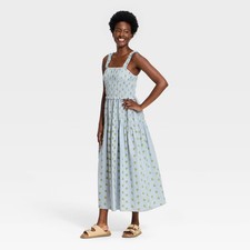 Women's Smocked Maxi A-Line