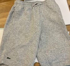 grey lacoste shorts age 10