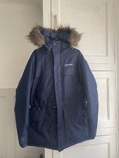berghaus coat - with fur - blue