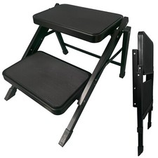 Folding Caravan Double Step Heavy Duty Lightweight Non Slip Motorhome Campervan