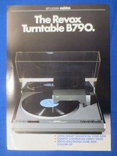 Revox B790 Turntable Sales