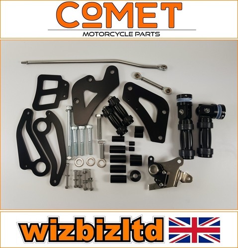 Comet black forward controls - comet,