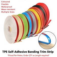 TPE U-Shape Flexible Edge Banding Self Adhesive Furniture Molding Trim Strip DIY
