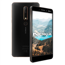 Nokia 6.1 - 32GB - Black Copper - Unlocked - Very Good Condition
