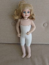 CINDY McCLURE SIGNED ORIGINAL 1986 PORCELAIN DOLL SOFT BODY BLUE EYES 40CM