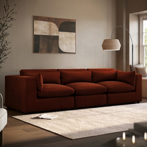 Large burnt orange - burnt,