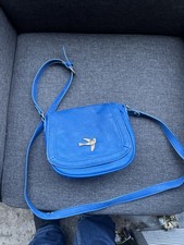 Nica cross body Blue faux leather handbag, great condition
