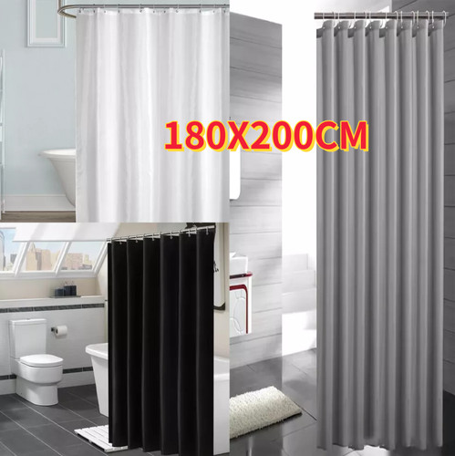 Extra long fabric shower - long,