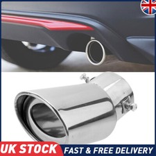 Car Exhaust Muffler Tip Tail Pipe Trim Silver For 2009-2016 VW Golf MK6 MK7 A038