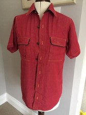 Kyra red denim style shirt - denim,