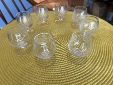 Lot Of 8 Mini Cut Crystal