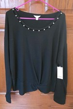 Candie's Faux Pearl Neckline
