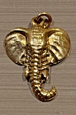 14ct not 9ct vintage elephant charm,  1.2g