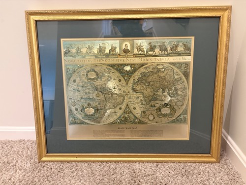 Vintage framed gold foil - framed,