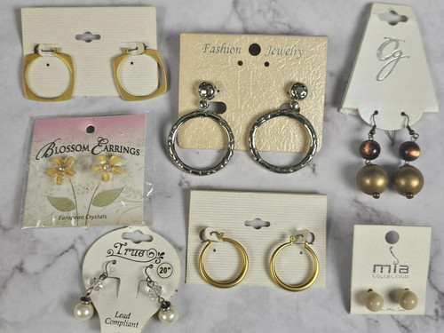 Pairs earrings hoops - pairs,