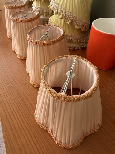 Set salmon pink - pink, vintage