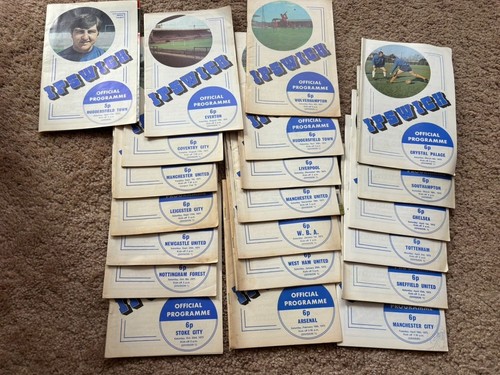 Ipswich town programmes - town,