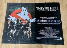 Original 1984 GHOSTBUSTERS  30"x40" UK Quad Movie Film Poster Folded