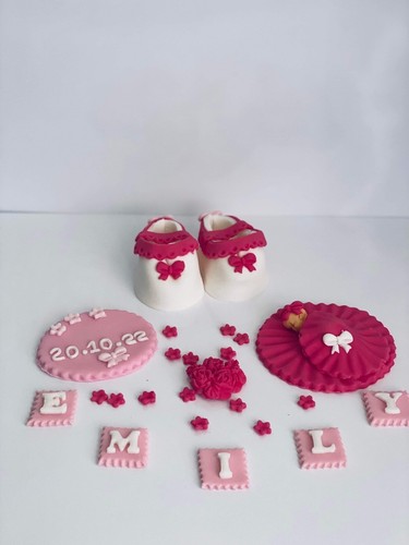Christening baby girl shoes