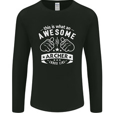 An Awesome Archer Looks Like Archery Mens Long Sleeve T-Shirt
