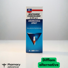 Benzydamine Generic Difflam Sore Throat Pain Cough Cold Spray - 30ML UK
