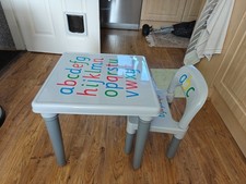 Childs play table and 2 chairs