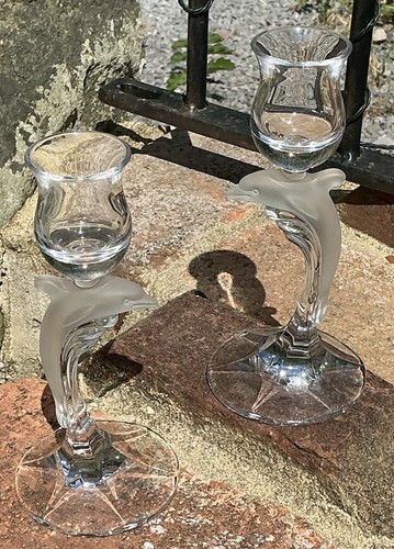 Pair vintage nachtmann crystal - pair,