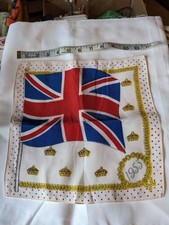 1953 Coronation Commemorative Handkerchief Royal Elizabeth II