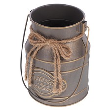  Planter Iron Bucket Retro