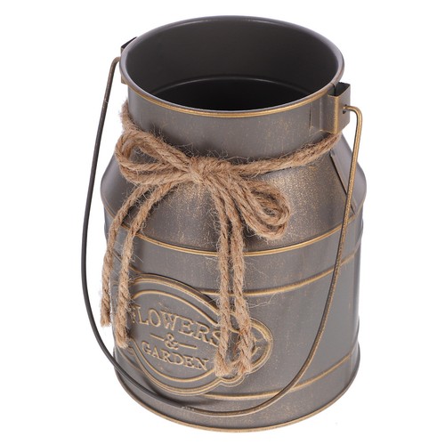 Planter iron bucket retro - iron,