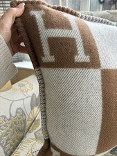 Hermes Ecru/Camel Cushion