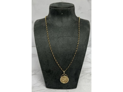 9ct necklace with george - 9ct,